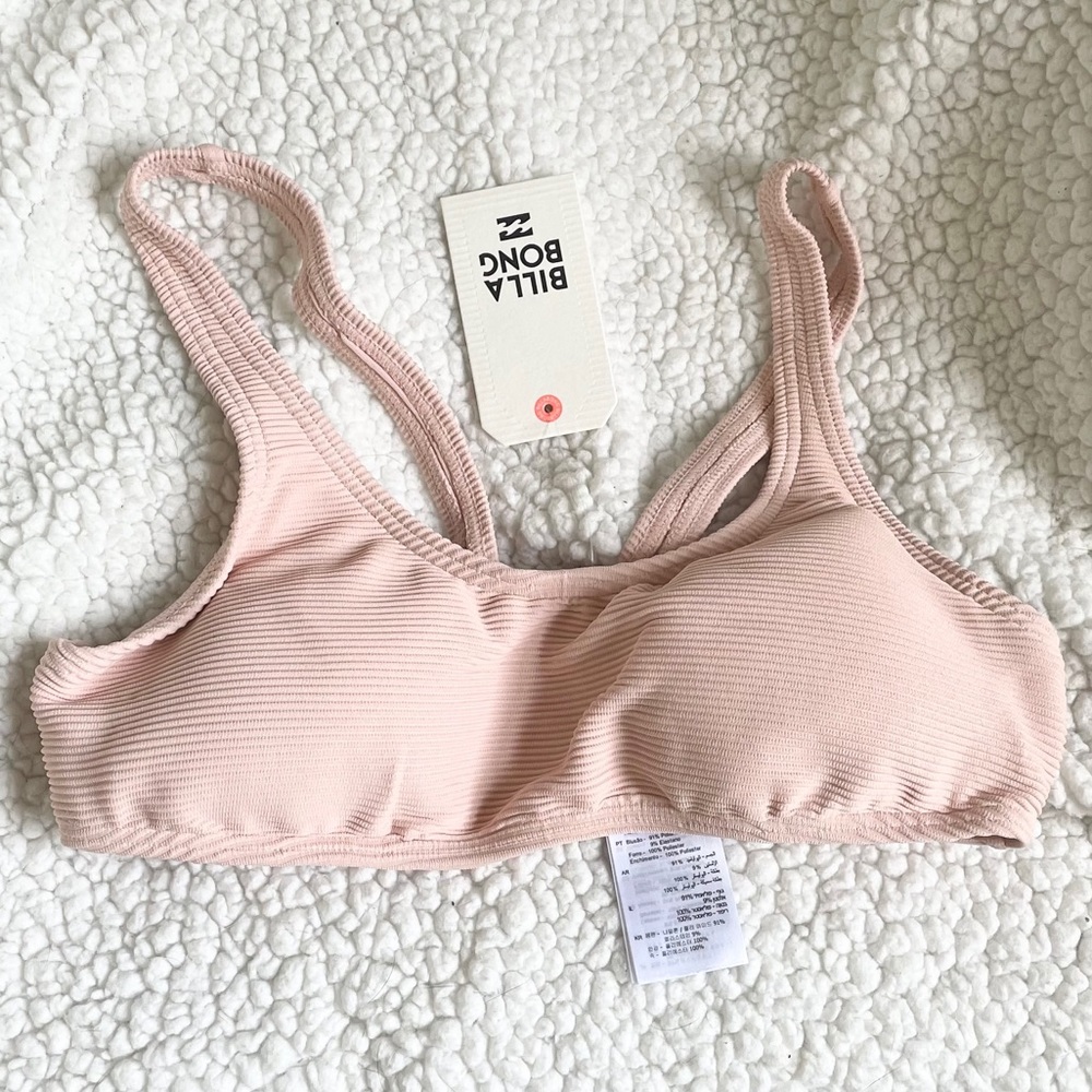 Billabong Tanlines Crop Tank Bikini Top (NWT)